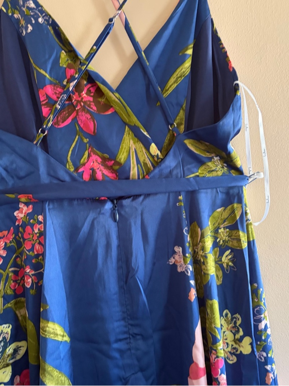 Lulu's Still The One Blue Floral Maxi Dress NWT - Picture 5 of 9